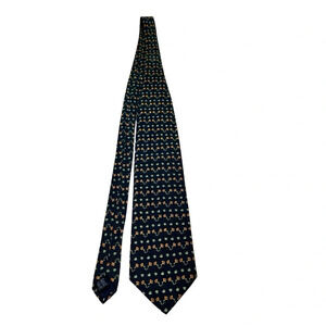 Victor Laurent Silk Navy Floral Tie